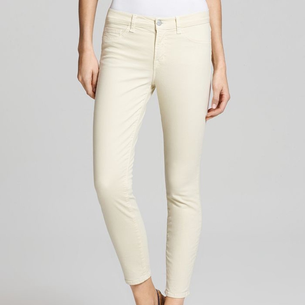 J Brand Skinny Leg Twill Jeans in Lemon Custard